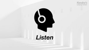 Efficient training of English listening - elementary Level