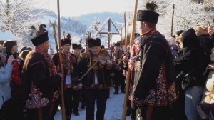 Криворівня. Початок гуцульської коляди. Христос народився!