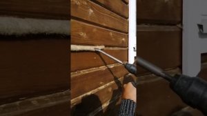 конопатка дома из профиллированого бруса своими руками