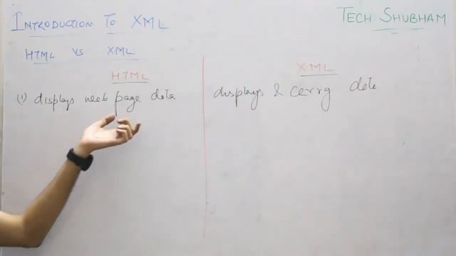 Introduction to XML and HTML VS XML for Class XII Information practices by Tech Shubham