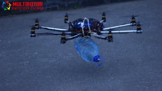Тест полет октокоптера с нагрузкой 5кг