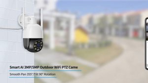 Tinosec Human Detection 1080p 8mp PTZ wifi camera