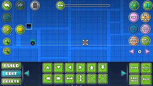 Как двигать блоки,шипы и т.п. в Geometry Dash