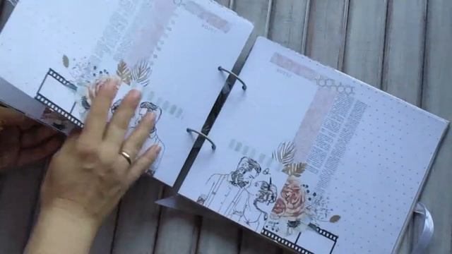 Скрапбукинг//Свадебный альбом//Обзор смотреть онлайн