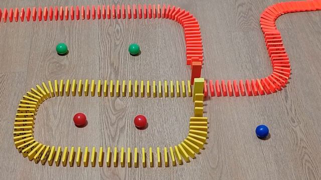 Efecto Domino Tricks - Dominoes Tricks Domino Game Fichas De Colores Colours