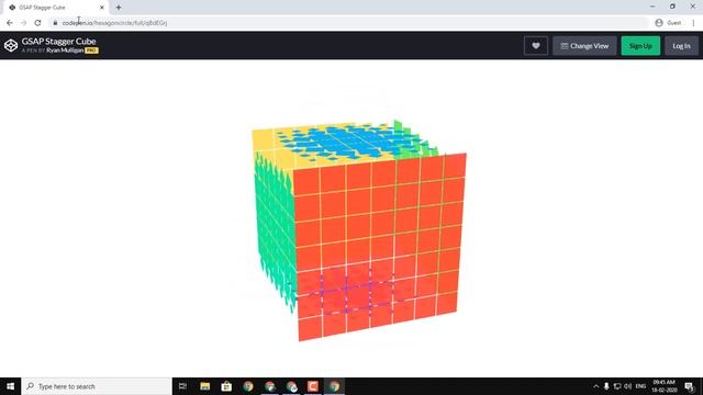 GSAP: Stagger Cube смотреть онлайн