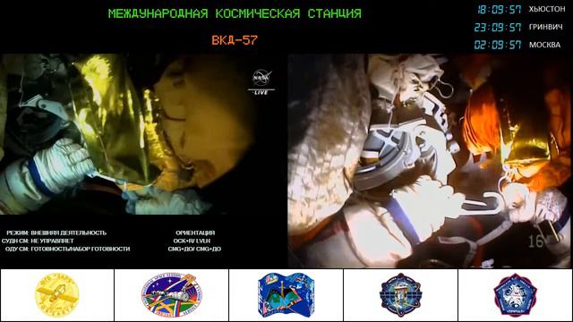 Трансляция ВКД-57 по программе РС МКС