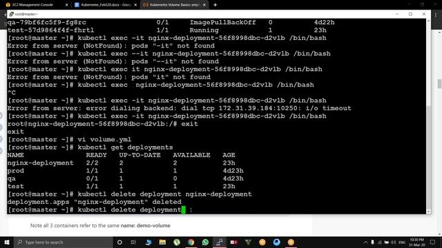 Kubernetes storage