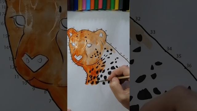 #shorts ? Рисуем леопарда /  Drawing a leopard / How to draw a leopard