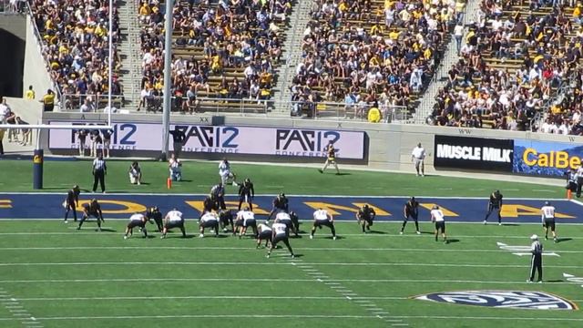 Brad Sorensen to Henna Brown 5-yard touchdown pass Cal vs. Southern Utah Football 2012 Berkeley