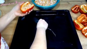 Фаршированный перец Лодочки из перца с фаршем в духовке