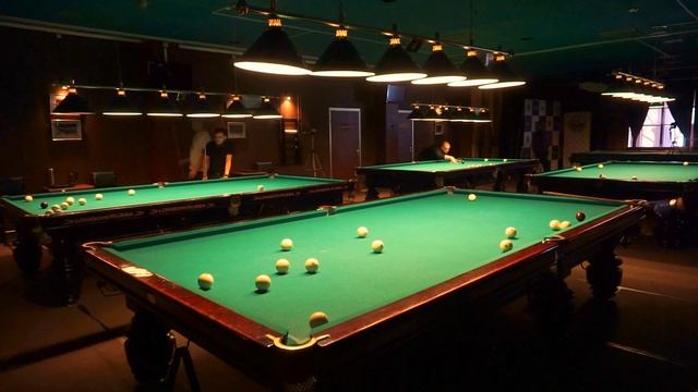 Борис против Даниила в партии по московской пирамиде, русский бильярд