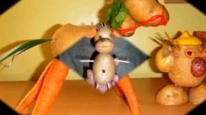 Забавные детские поделки из картошки своими руками