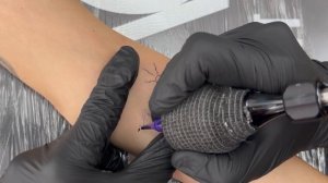 Minimal Surf Board Tattoo Time Lapse