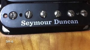 Seymour Duncan SH6/SH8/SH13 pickups comparison, clean & distortion.