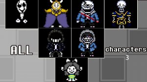 All custom characters in bonetale