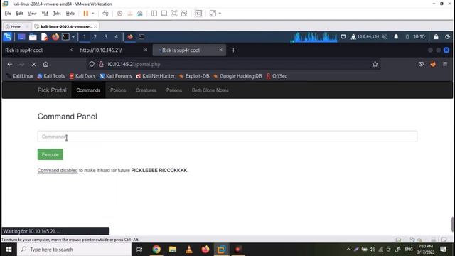 Command Injection exploitation for Beginners | Pickle Rick Walkthrough