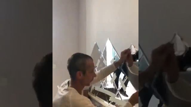 Зеркальная Плитка с установкой