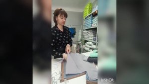 просто посмеёмся, отшила, погладила, развешала.