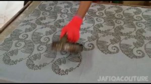 Hand Stamping Langkawi Batik Process by Jafiqa Couture (Reflection of Tradition)
