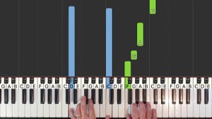 Fly Me To The Moon (MEDIUM) -  SLOW Piano Tutorial Easy - Sheet Music (Synthesia)