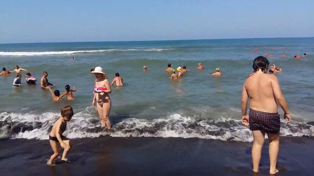 Отдых с детьми на Черном море (Уреки) в Грузии смотреть онлайн