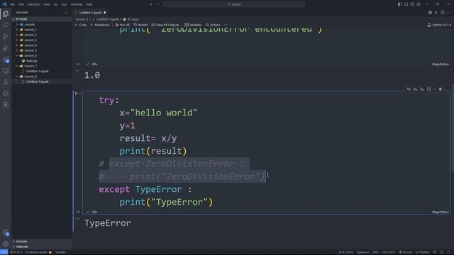 Learn Python By Examples - 8 - Error Handling | AI Course