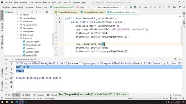 126 - Utility Classes - TemporalAdjusters смотреть онлайн