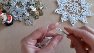 Новогодний шар/снежинка крючком