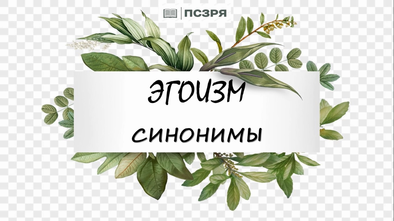 СиНоНиМы / ЭГОИЗМ