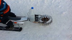 Самый первый снегокат с мотором.