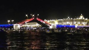 Ночной Петербург, разведение мостов