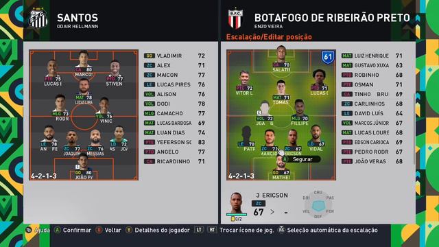 MASTER LEAGUE BOTAFOGO SP - BMPES 2023 - PES 2021 - ENFRENTANDO O SANTOS NA VILA VALENDO A VAGA # 4 смотреть онлайн