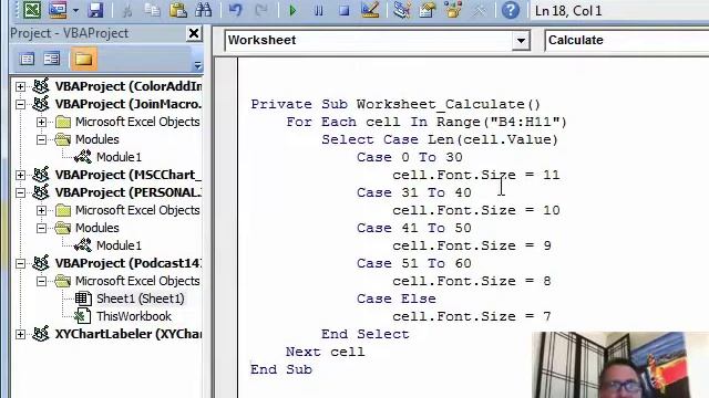 Excel - Wrap Cells and Resize: Episode 1472
