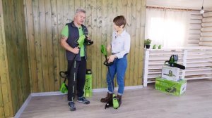 "Нет проблем" триммер Greenworks 24 вольт