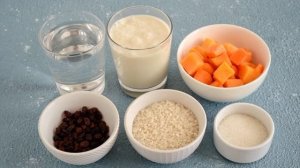 Рисовая каша с тыквой и изюмом