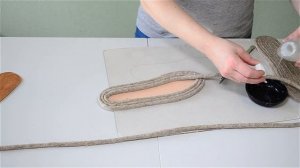 Как сделать войлочные эспадрильи своими руками - подошва для эспадрильи своими руками.