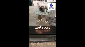 Напольный биокамин Автоматический в квартире | SappFire - Биокамины от производителя | ibiokamin.ru