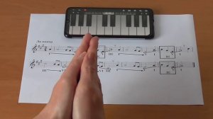 V. Пение с дирижированием (Металлиди Ж.Л., Перцовская А.И. Сольфеджио 3 класс №119)