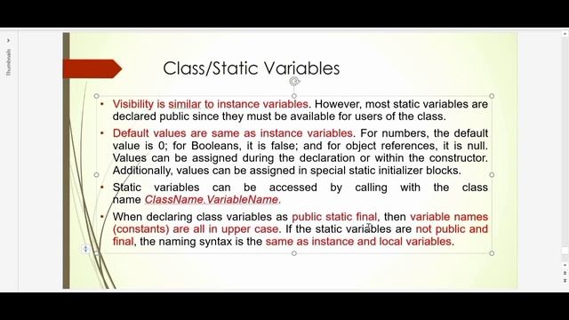 Class Variables | Java For Beginners | EduTut | Learn Easily in Tamil