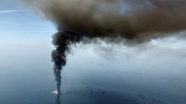 Разлив нефти в Мексиканском заливе.