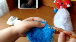 Вязание крючком Шапочка из травки.