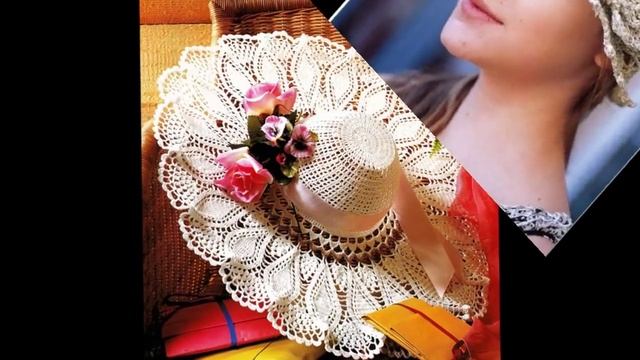Летние кружевные шляпы для женщин Схемы вязания крючком смотреть онлайн