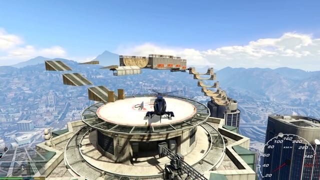 SinglePlayer Stunt Map Mod: GTA 5 PC (GRAND THEFT AUTO V) смотреть онлайн