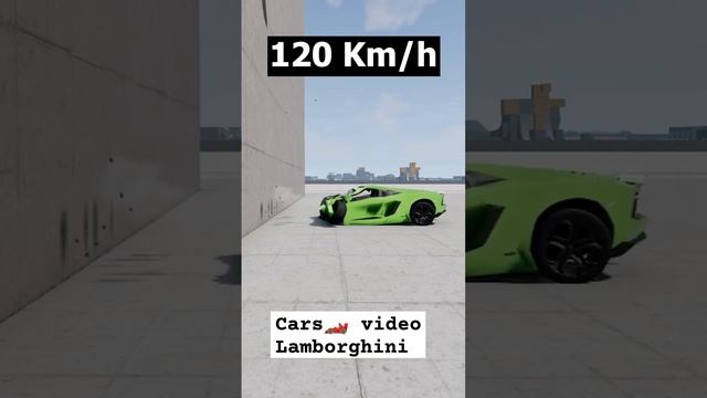 Lamborghini Aventador crush Test-BeamNG.drive