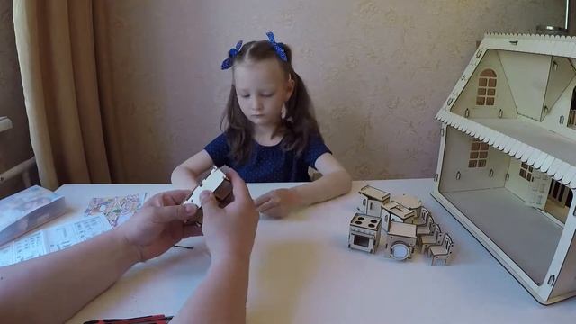 Собираем мебель для домика Мебель для куклы Мебель для Барби