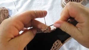 летняя обувь вязаная крючком на подошве  шлёпки