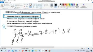 Перевод из любой системы счисления в десятичную или как найти десятичный эквивалент числа