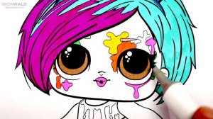 Кукла ЛОЛ Клякса \ Детская раскраска \ как нарисовать \ Раскраска для детей \ Книжка раскраска