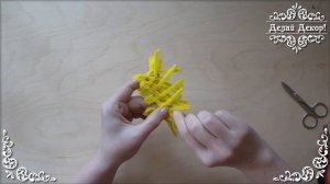 Украшение на ПАСХУ. Подставка для яиц своими руками - Плетем СЕТКУ из проволоки шенил.  Делай Декор